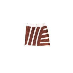 NWT Olivaceous Brown and White Knit Skirt